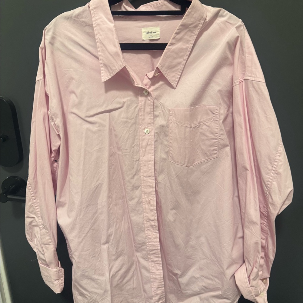 Pink Button-Up Shirt
